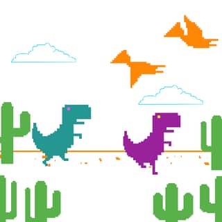 2 Player Dino Run - Play for free - Online Games