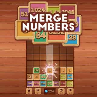 Merge Numbers Wooden edition - Play for free - Online Games