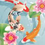 Koi Fish Pond Idle Merge Game