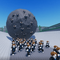 Thumbnail of The giant falling rock