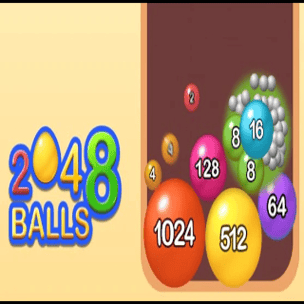 2048 BALLS 3D free online game on