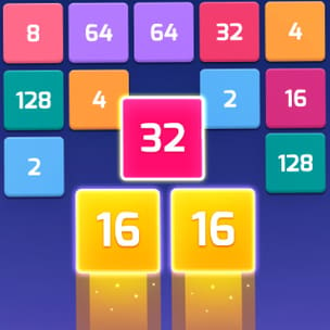 2048: X2 Merge Blocks