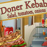 Dner Kebab salade tomates oignons