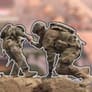 Soldiers Capturing points for two players